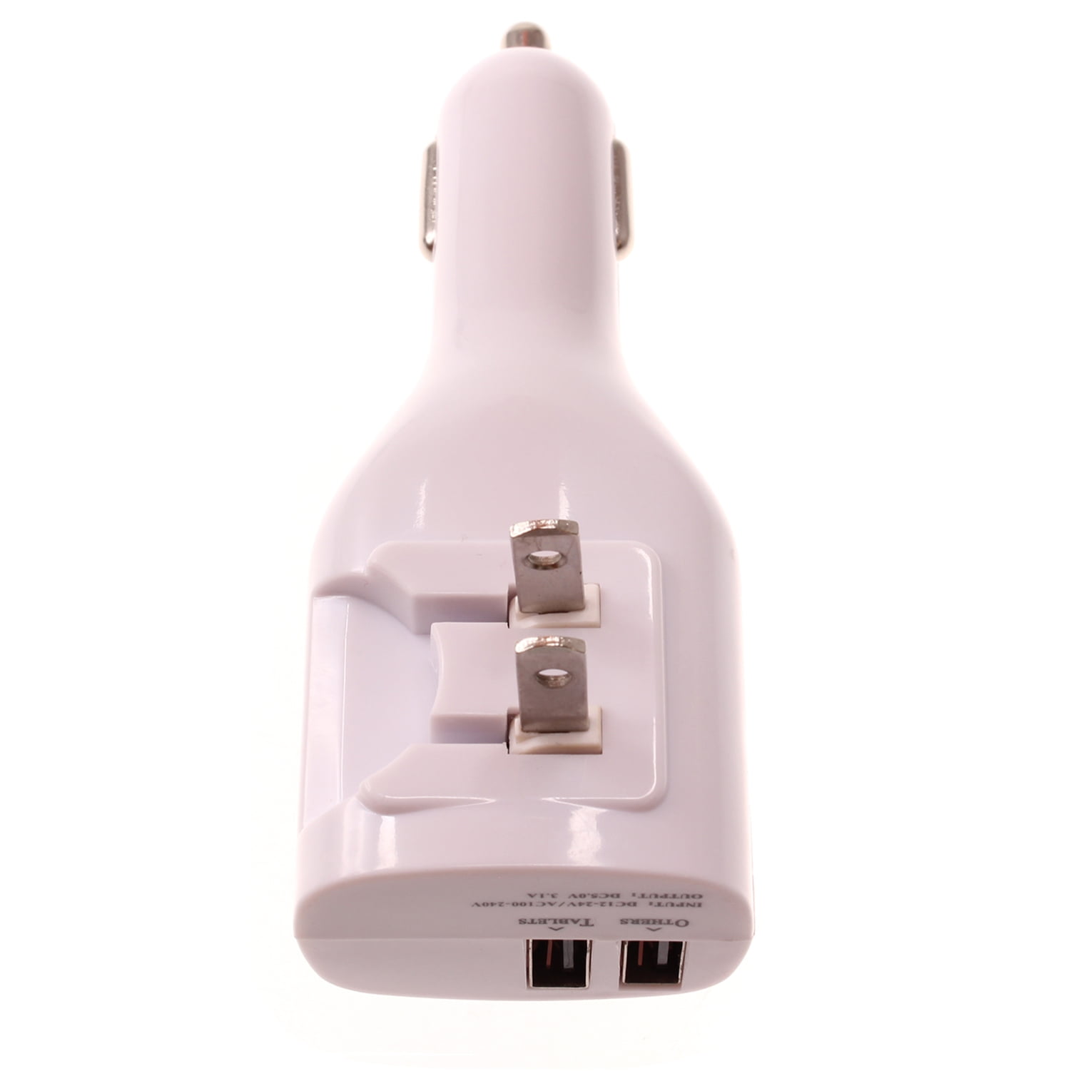 2-in-1 Car Home Charger for TCL ION X - 6ft Long USB-C Cable TYPE-C Cord Travel Power Adapter Charging Wire Folding Prongs  TCL ION X