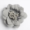thumbnail image 4 of 10x Apliques de adornos de cabezas de flores de camelia de gamuza para Gris Sunnimix Cabeza de la flor del camelia, 4 of 8