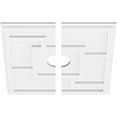 thumbnail image 2 of 18"OD x 3"ID x 6 1/4"C x 1"P Knox Architectural Grade PVC Contemporary Ceiling Medallion, Two Piece, 2 of 11