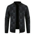 thumbnail image 1 of Qertyioot Veste d'Hiver Décontractée pour Hommes Col Montant Manches Longues Manteau de Mode Chaud, 1 of 4