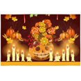 thumbnail image 1 of EREHome Halloween Pumpkin Set de Porte-Plaque de Set de 4, Protecteur de Tapis de Table 12x18 Pouces, 1 of 5