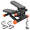 Orange, variant on Mini Adjustable Hydraulic Step Stepper Machine with Resistance Bands, Portable Full Body Workout Stair Stepper for Home Fitness Exercise