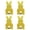 Yellow, variant on XMMSWDLA 4 Pcs Easter Bunny Utensil Cutlery Holder Pouch Bags Rabbit Felt Silverware Utensil Sleeve for Knife Forks Spring Easter Table Decoration Wedding Birthday Party Gifts