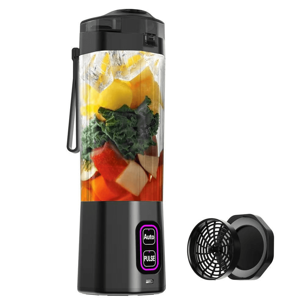 Personal Blender, Portable Blender for-Smoothies, Shakes, Food Prep, and Frozen Blending, 24oz Large Capacity, BPA Free, Leakproof-Lid and Sip Spout, USB-C Rechargeable, IPX8 Waterproof
