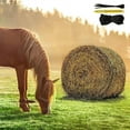 thumbnail image 2 of Heavy-Duty Round Bale Hay Net | 5x5/6x6 Ft Knotless Slow Feeder with 2" Holes to Reduce Waste and Promote Healthy Digestion for Horses and Livestock, 2 of 9