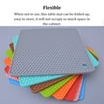 thumbnail image 5 of pitrice Heats Insulation Table Mat Dish Plate Pot Pad Square Coaster Nonslip Placemat Desk Countertop Protector Kitchen Draining Orange, 5 of 5