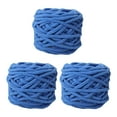 thumbnail image 2 of EHJRE 3 Skeins Chunky Chenille Yarn 70M Long for Throw Blanket Crocheting Knitting Blue, 2 of 9