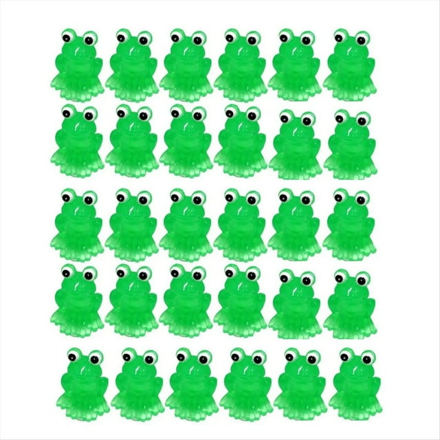 Mini Ranas Luminosas Que Brillan en la Oscuridad, Figuras en Miniatura, Decoración de Paisaje, Rana, Jardín de Hadas, Miniaturas DIY A