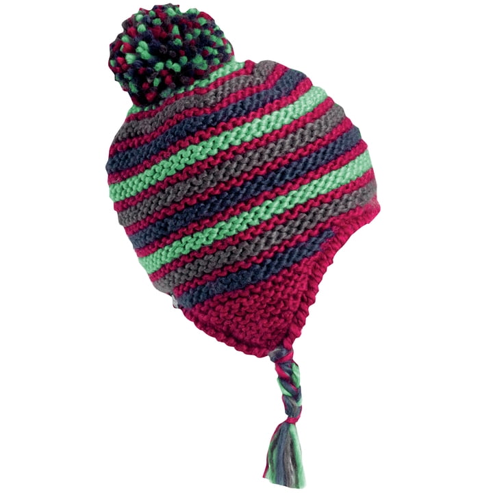 Turtle Fur Boa Constriper Boy's Hand Knit Fleece Lined Earflap Pom Winter Hat by Turtle Fur