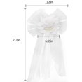 thumbnail image 2 of Pearl Bud Silk Ribbon Flower for Wedding Party Decoration,Bridal Car,Wedding Car Decoration 2 pcs /Set, 2 of 8