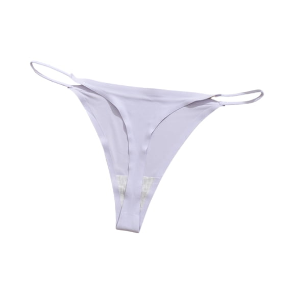 WULMLEO Womens Metallic G-String Thongs High Waist T-Back Micro Briefs Sexy Lingerie Underwear Light Purple S