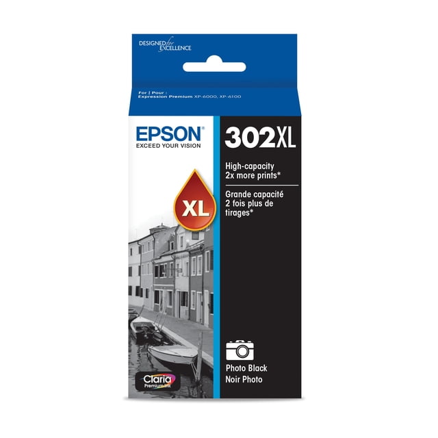 Cartucho de tinta Epson 302 Claria Premium High Capacity negro