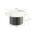 thumbnail image 3 of Manhattan Comfort Alondra 2-Piece Modern Coffee Table and End Table Set in Black, 3 of 9