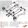 thumbnail image 2 of A-Premium Front Suspension Kit Control Arm Ball Joint Tie Rod End Sway Bar Link Compatible with BMW X1 2013-2014, Z4 2009-2016, 323i, 325i, 328i, 330i, 335d, 335i, 335is, 128i, 135i 8-PC Set, 2 of 9