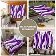 thumbnail image 6 of Purple White Moire Tapestry for Bedroom Wall Hanging Tapestry, Modern Abstract Art Ceiling Backdrop Tapestries Poster Blanket Wall Decor for Teens Room Living Room Dorm 59" x 79", 6 of 8