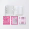 thumbnail image 3 of PEONAVET Storage Album Vertical Deposit Savings This Three-hole Iron Clip Storage Album PVC Loose-leaf Book Small Card Book, 3 of 6