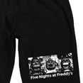 thumbnail image 7 of Five Nights At Freddy's Scary Animatronics Men's Black Sleep Pajama Shorts-Large, 7 of 7