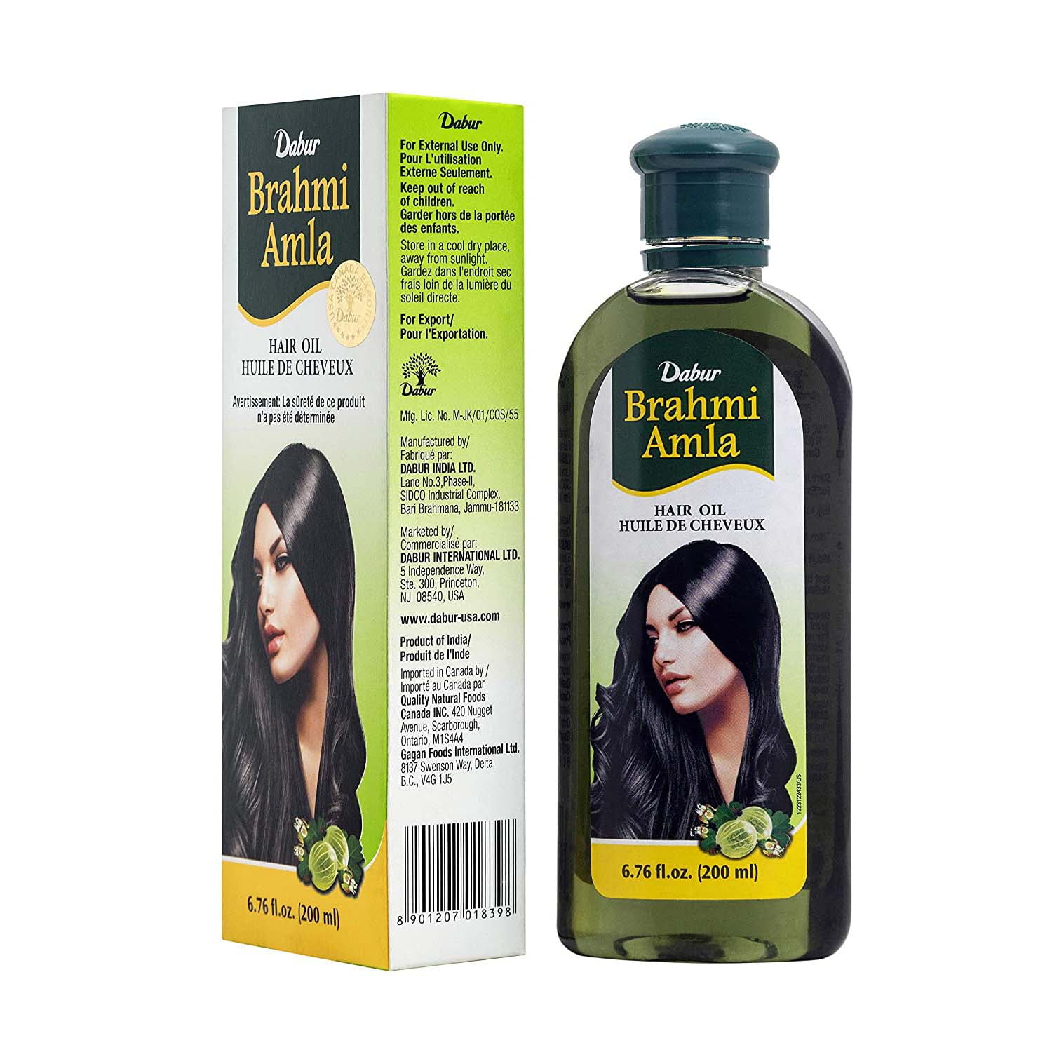 Dabur Brahmi Amla Hair Oil for strong and healthy hair 200ml 