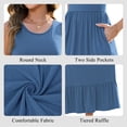 thumbnail image 6 of OutfitShow Summer Maxi Dresses for Women Sleeveless Casual Flowy Tiered Dress Vacation Beach Sundresses with Pockets, 6 of 8