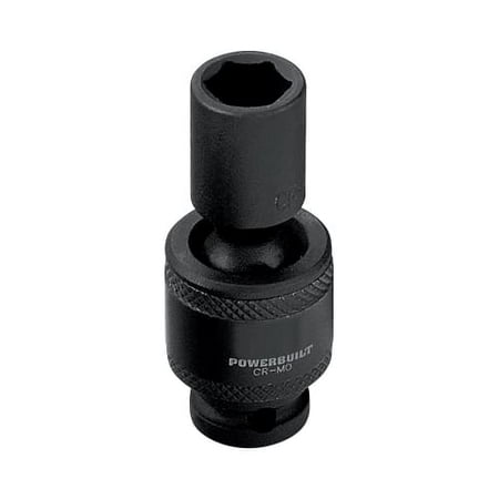 

Powerbuilt 1/4 Drive 5/16 6 Pt Universal Impact Socket - 647211