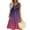 Purple-womens summer casual tank dress, variant on Dazajoo Sleeveless Sundresses for Women 2025 Tie Dye Henley Tank Dress with Pockets Casual Button V Neck Midi Dresses,Blue,S