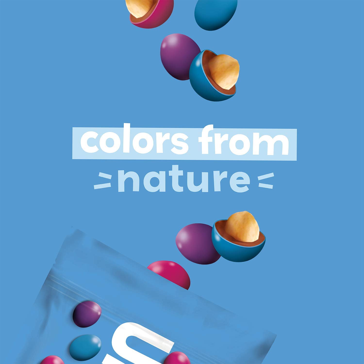 UNREAL Dark Chocolate Peanut Gems - Certified Vegan Fair Trade, Non-GMO - Made with Gluten Free Ingredients and Colors from Nature - No Sugar Alcohols or Soy - 6 Bags