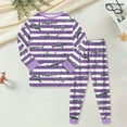 thumbnail image 2 of Little Boys Long sleeve Pajamas Kids jammies Child Pjs 6-12 Months 12-24 Months 2t 3t 4t 5t 6t 7t 8t 9t Children(Purple,7-8 Years), 2 of 9