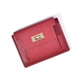 thumbnail image 1 of PU Leather Women's Wallet Fashion Zipper Solid Color Coin Purse Short Style Two Fold Card Bag Women, 1 of 6