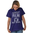 thumbnail image 4 of Shoot Film Not Guns Photographer Pun Plus Size Crewneck Graphic Tee Shirt Brisco Brands 2X, 4 of 4