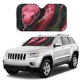 thumbnail image 2 of Fuzoiu Red Viper Jungle Intensity Print Car Windshield Sunshade,Foldable Reflective Sun Visor,Windshield Sun Shade,UV Rays Sun Visor Shade,Auto Front Sun Shield Shade-Small, 2 of 8