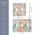 thumbnail image 2 of Yayeee Toggle Light Switch Wall Plate 2-Gang 4.56"x4.48" Decorative Outlet Cover, Pink Abstract Pattern, 2 of 7