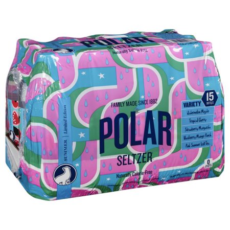 Polar Seltzer Summer Variety, 15 pk./1L