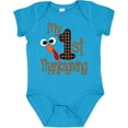 thumbnail image 3 of Inktastic Plaid 1st Thanksgiving Turkey Boys or Girls Baby Bodysuit, 3 of 5