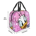 thumbnail image 5 of Daisy Duck Lunch Bag,Anime Lunchbox,Reusable Insulated Lunch Bag,Women Men Work Picnic Travel 8.5 X 5 X 8 In, 5 of 8
