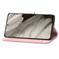 thumbnail image 3 of Allytech for Google Pixel 8 Wallet Case, Luxury PU Leather with Embossed Pattern, Magnetic Clasp Kickstand Card Cash Slots Shockproof Slim Flip Case with Hand Strap for Women Men - Rosegold, 3 of 7