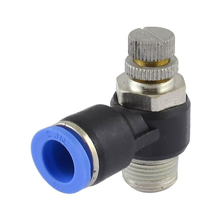 - Unique Bargains 12mm Dia Tube 16mm Thread Pneumatic Speed Controller Quick Connector