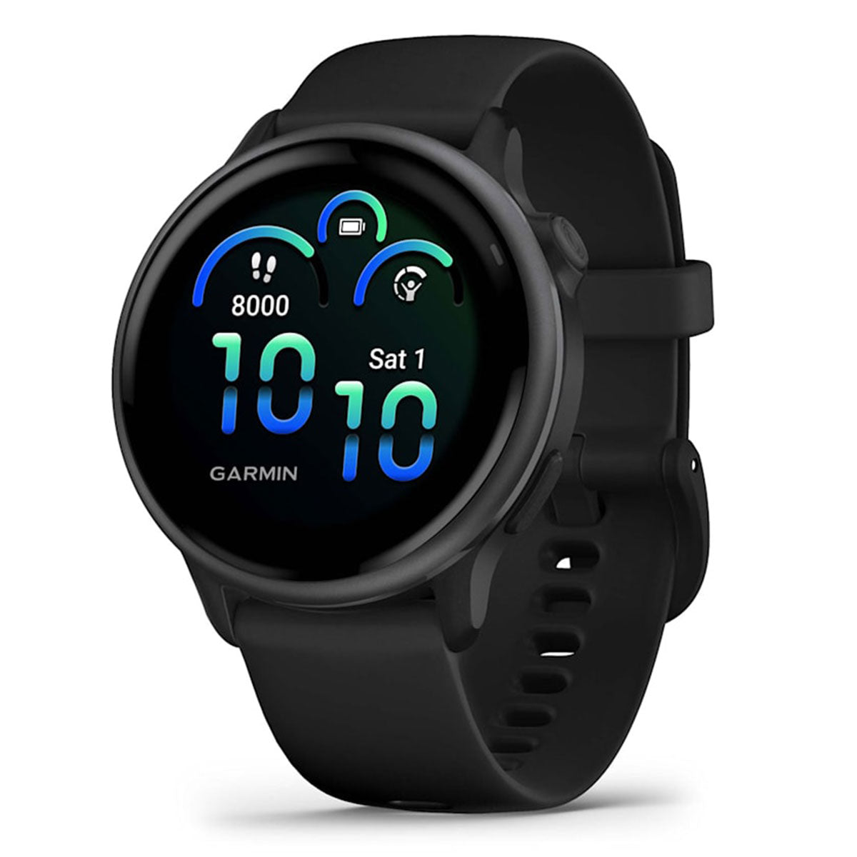 Garmin vivoactive 6 (Slate/Black) Fitness GPS Smartwatch Bundle with PlayBetter Screen Protectors & Portable Charger