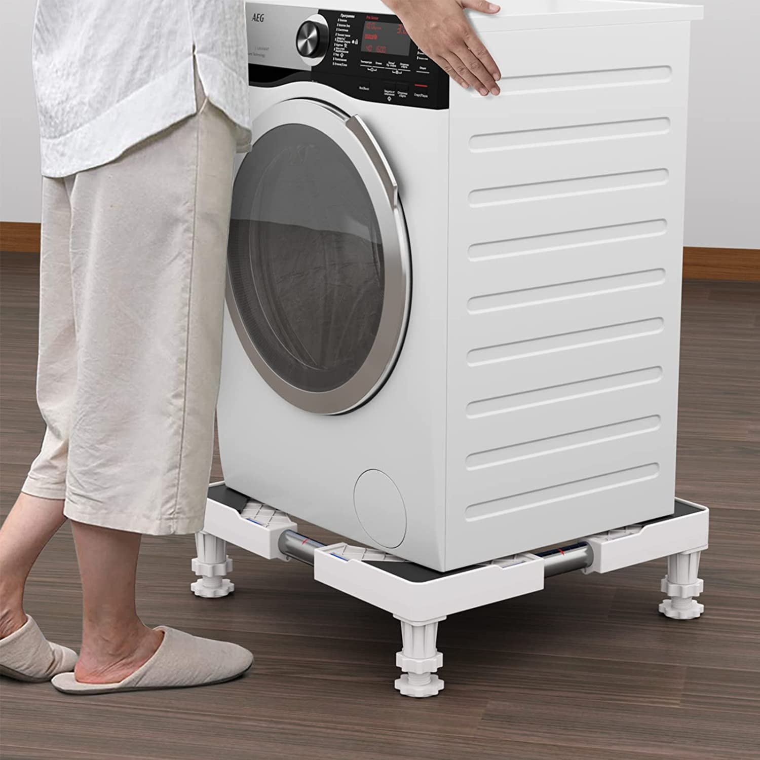 OSALADI Washing Machine Base Mini Furniture Mini-fridge Small Refrigerator  Stand Refrigerator Base Washer Mobile Stand Universal Appliance Base