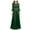 Green, variant on Lolmot Cocktail Dresses for Wedding Guest 3/4 Sleeve Round Neck Elegant Floral Lace Embroidery Hollow Out Slim Fitting Retro Evening Dress
