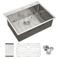 thumbnail image 2 of Rainlex  30"x22"x10"，Drop-in Single Bowl Stainless Steel Kitchen Sink，Include 3  Accessories, 2 of 4