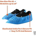 thumbnail image 5 of (100 Count) Disposable Shoe Covers - Blue Plastic, 5 of 5