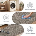 thumbnail image 2 of Washable Kitchen Runner Rug 60" x 22", Non-Slip Low Profile Kitchen Rug, Vintage Distressed Medallion Oriental Area Rug for Kitchen, Hallway & Laundry Room, Brown, 2 of 6