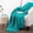 Baltic Blue, variant on Throw Blanket for Couch Soft Knitted Textured Couch Cover Tweed Blanket with Fringe Tassel for Home Décor Bed Sofa Chair, 60" x 80", Lime Green