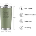 thumbnail image 6 of Thank You for Being Awesome 20oz Tumbler, Thank You Gifts, Inspirational Gifts for Employees, Coworkers, Teachers, Friends, Employee Appreciation & Administrative Day Gifts, Sage Green, 6 of 7