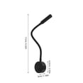 thumbnail image 2 of WRITWAA 2pcs LED Bedside Lamp LED Lamp with Adjustable Direction for Office and Home, 2 of 8