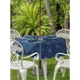 thumbnail image 2 of Outdoor Tablecloth with Umbrella Hole and Zipper, Tropical Palm Trees Round Table Cloth 60 Inch Waterproof Tablecloth, Summer Coconut Trees Plants Navy Blue Picnic Table Cover for Patio Camping, 2 of 7