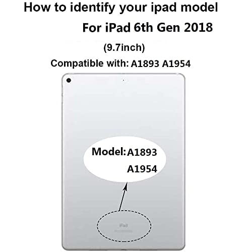 FeiyueTech for White iPad 6 6th Gen 2018 (A1893 A1954) Ensamblaje de C