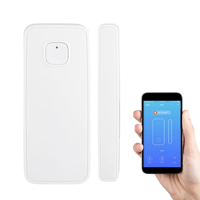 Sensor de ventana de puerta wifi, sensor de puertta estable, ventana de puertas de aluminio convenientes universales para el balcón de seguridad del hogar puertas de seguridad