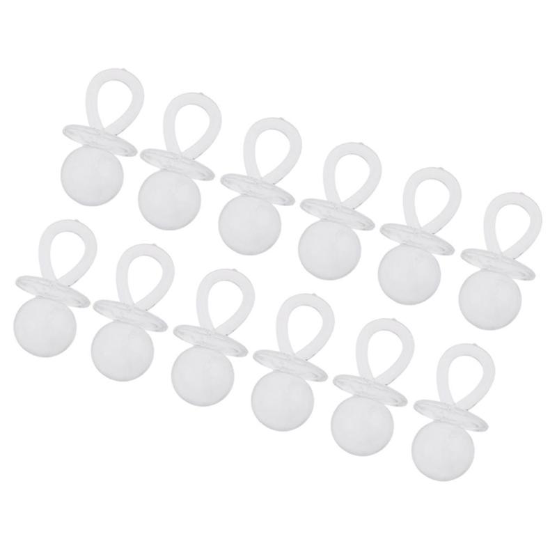 Pieces of 12 Acrylic Baby Pacifiers Shower Party Favors Craft Gift Art