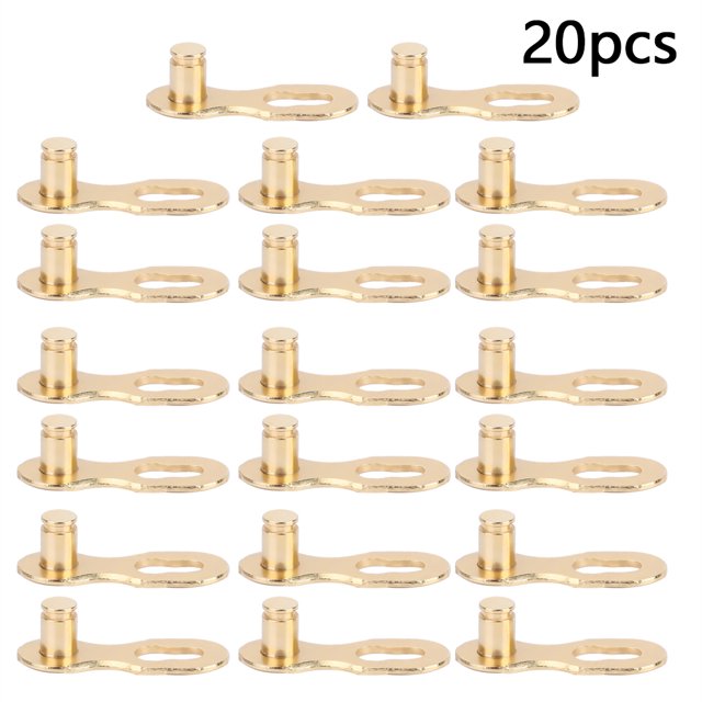 Juego de 10 pares de juntas de enlace rápido, conector de cadena de bicicleta dorado de 10 velocidades para bicicletas de montaña